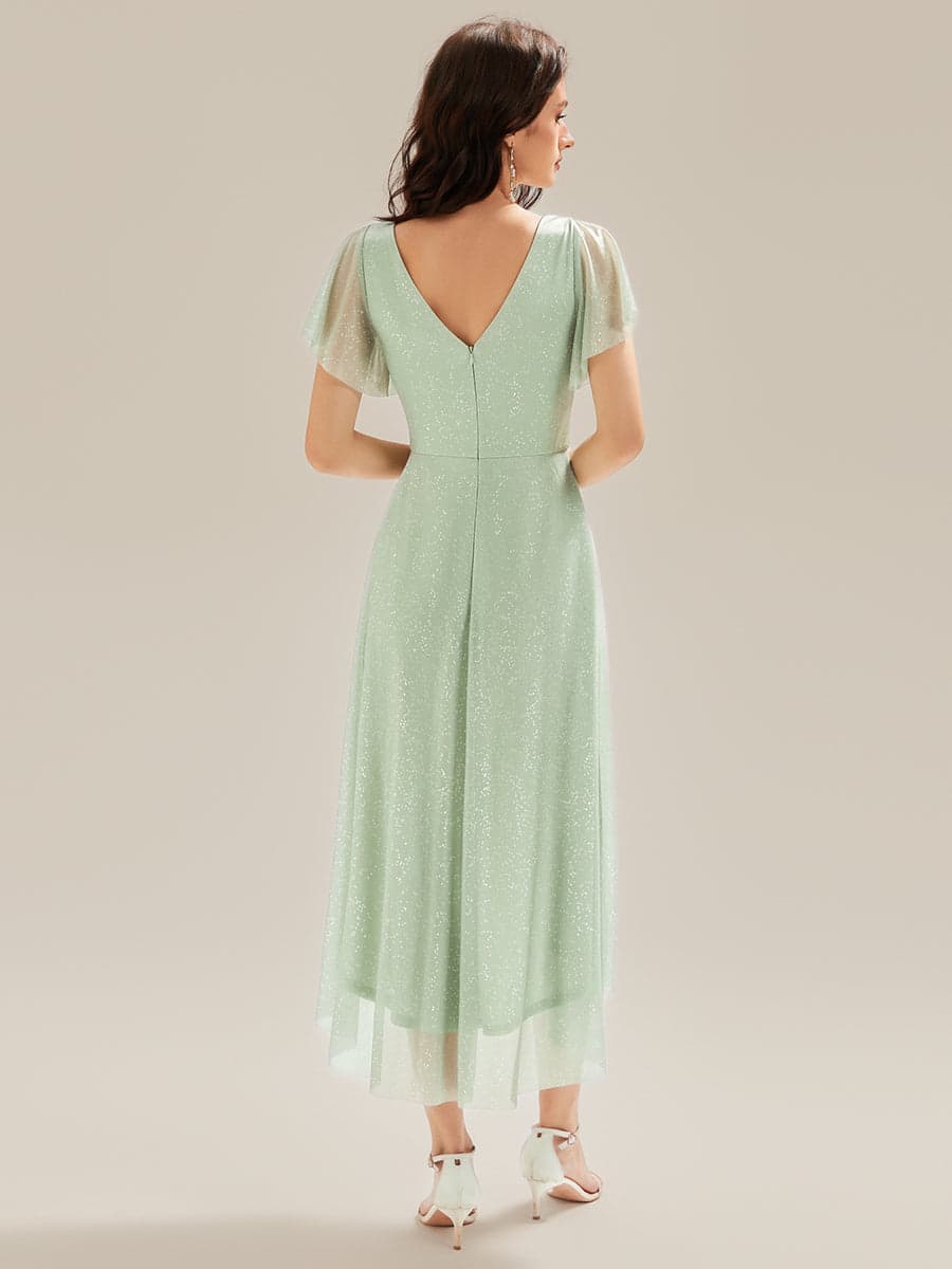 Mia — Robe à Paillettes Volants