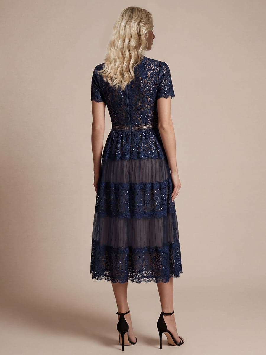 Robe Tulle A-line Sequins